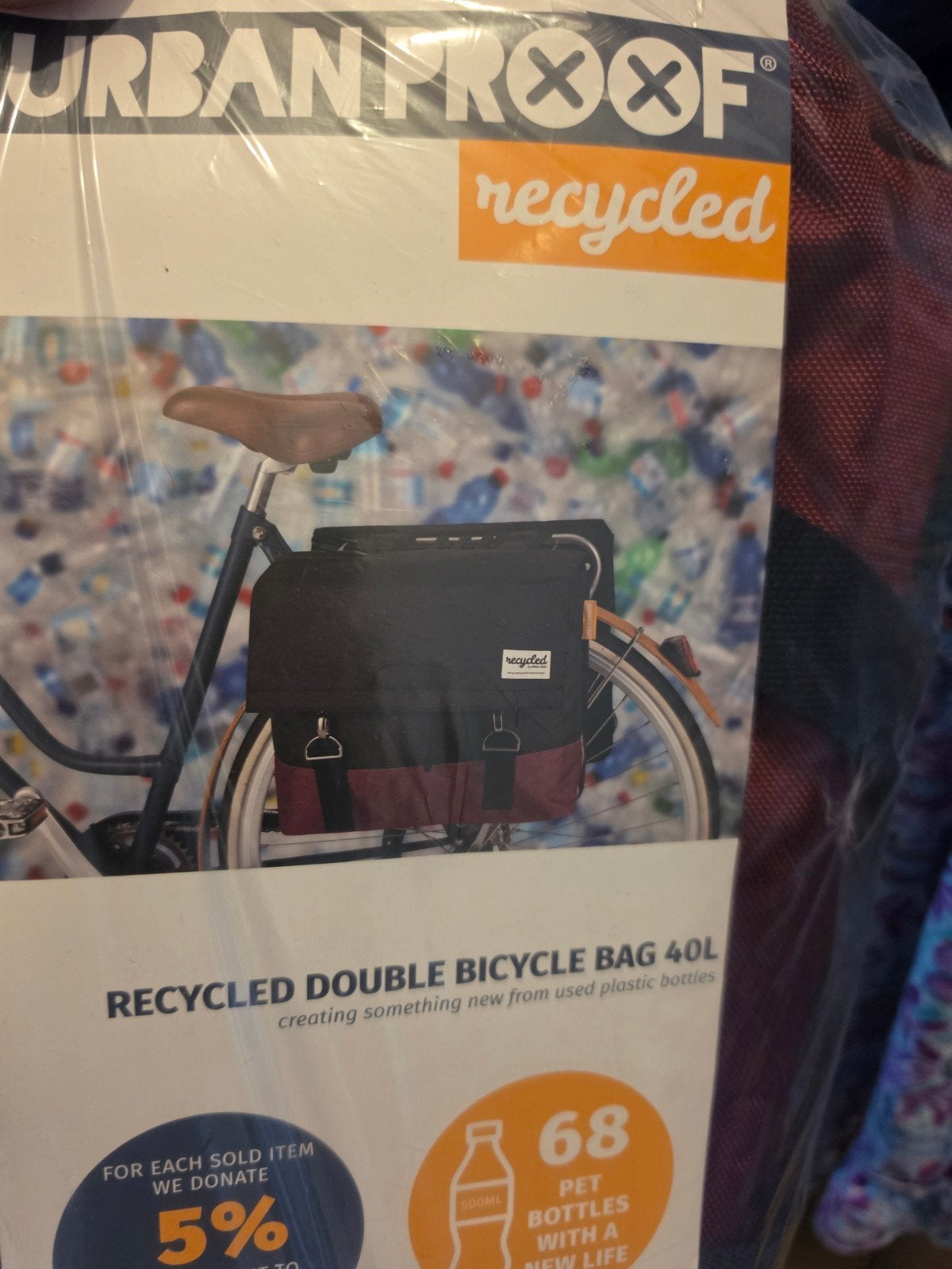 Nieuwe Urban Proof Gerecyclede Dubbele Fietstas 40L, Ophalen of Verzenden, Nieuw, Urban Proof