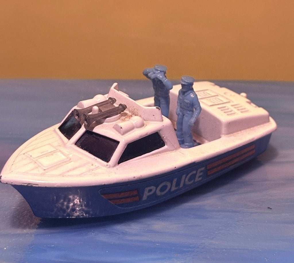 Matchbox No.52 Police Launch 1976 Lesney politiebootje