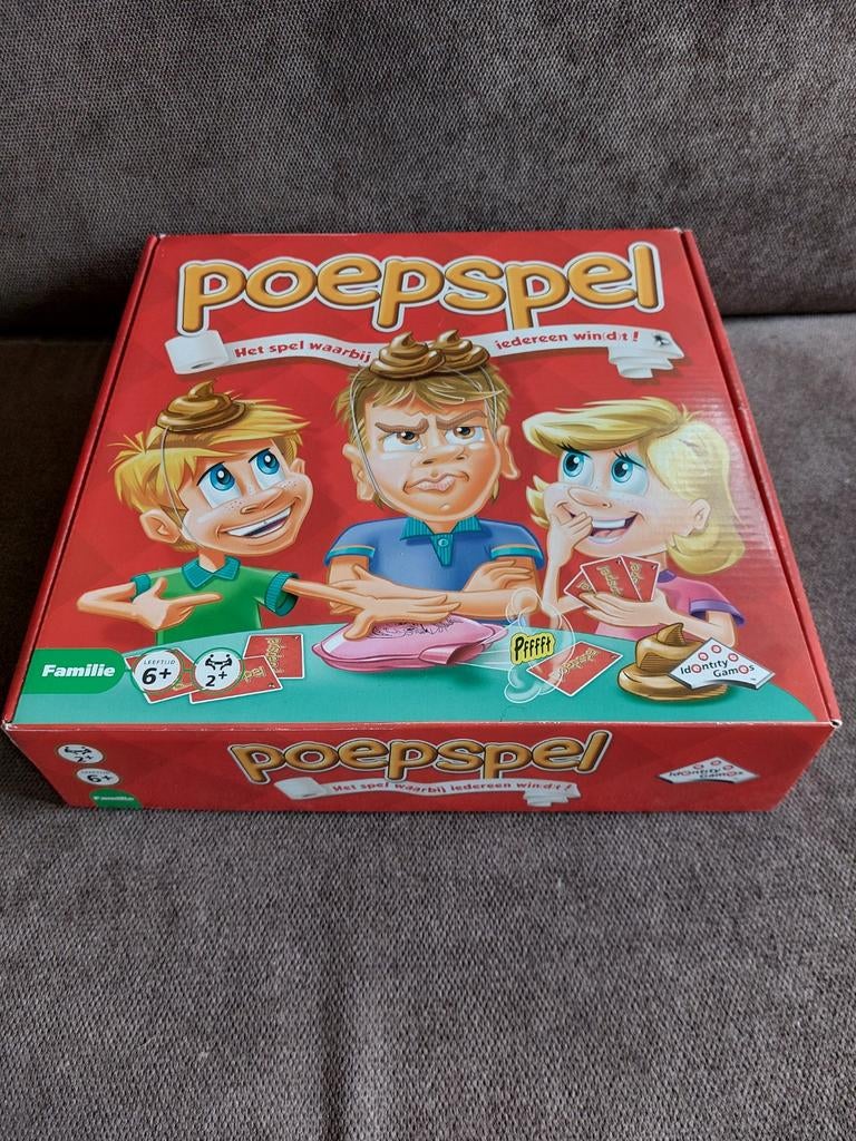 Poepspel: Het spel waarbij iedereen windt!, Vijf spelers of meer, Ophalen of Verzenden, Zo goed als nieuw, Identity Games