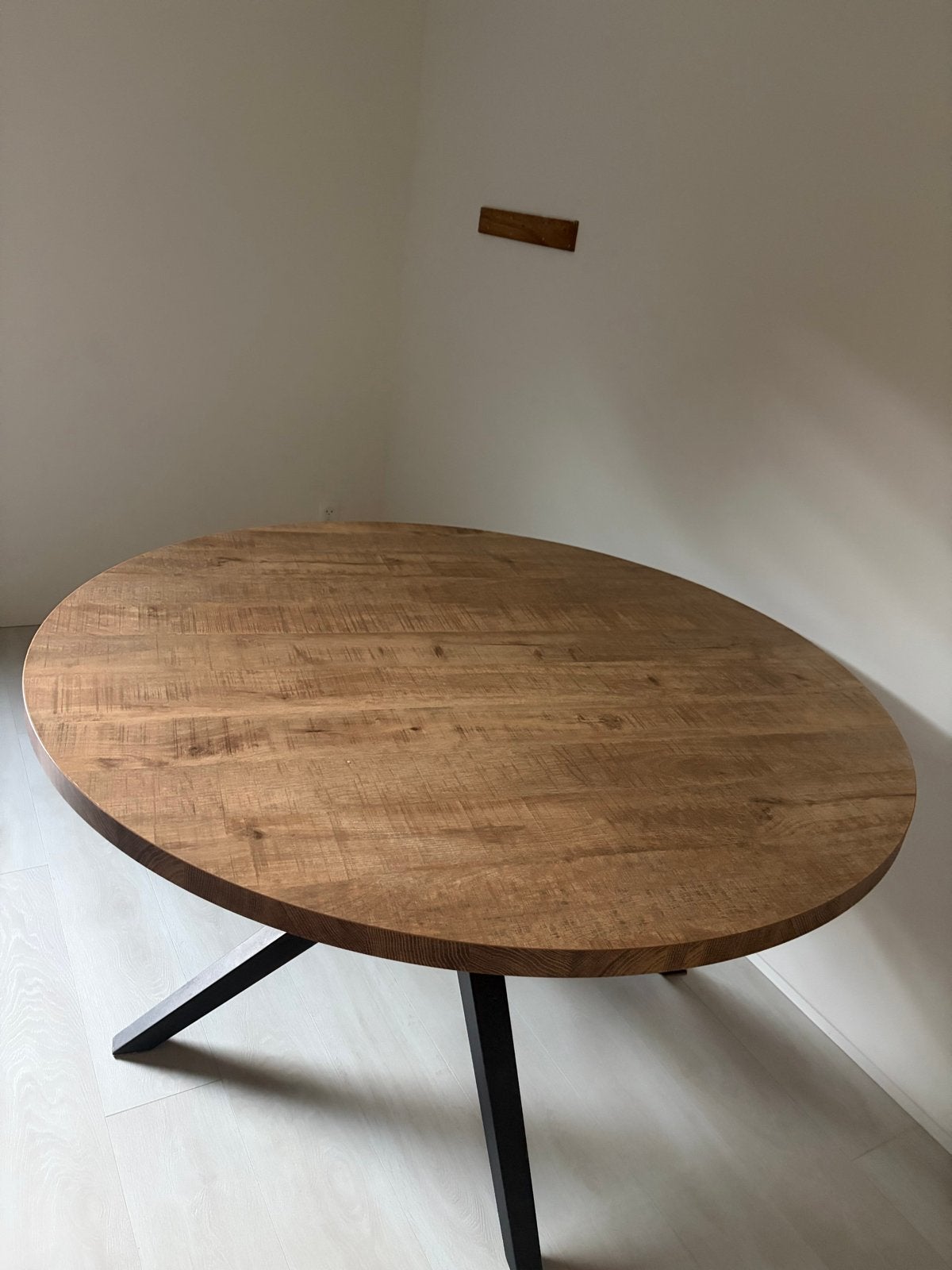 Eettafel 140x140 cm, Ophalen, Gebruikt, 100 tot 150 cm, Rond
