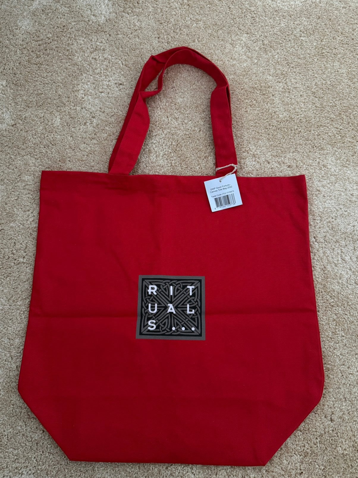 Rituals tas, Ophalen of Verzenden, Nieuw, Rood, Shopper
