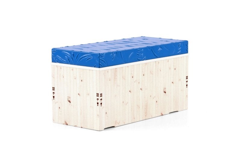 WSI Loads; HOGE HOUTEN KIST MET AFDEKZEIL(132X60X68 MM), Hobby en Vrije tijd, Nieuw, Ophalen of Verzenden, Bus of Vrachtwagen