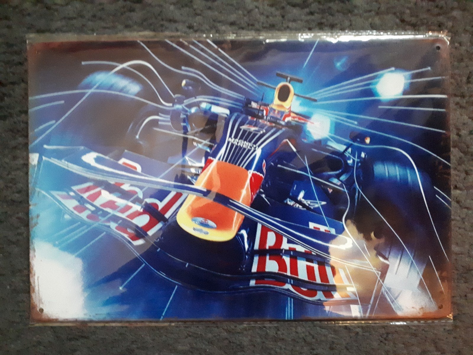 Red Bull Formule 1 20x30 cm Metalen Reclamebord, Verzamelen, Merken en Reclamevoorwerpen, Verzenden, Nieuw, Reclamebord