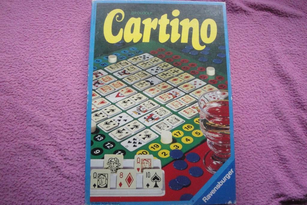 CARTINO BORDSPEL VAN RAVENSBURGER 2tot4spelers  3,95euro, Een of twee spelers, Ophalen of Verzenden, Zo goed als nieuw, Reisspel