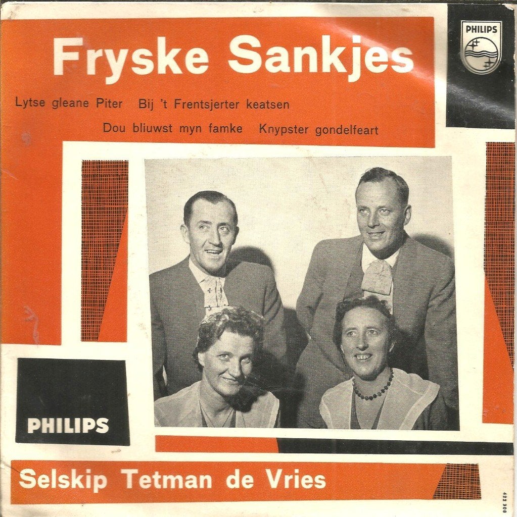 Selskip Tetman De Vries – Fryske Sankjes (1959), 7 inch, Ophalen of Verzenden, EP, Streekmuziek