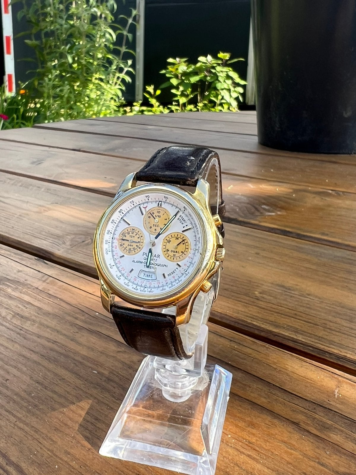 Pulsar Quartz Chronograaf horloge, Seiko, Staal, Met bandje, Polshorloge