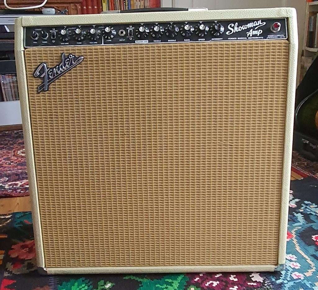 1966 Fender Showman Blackface "Tommy Folkensson modificatie", Ophalen of Verzenden, Gebruikt, Gitaar, 50 tot 100 watt