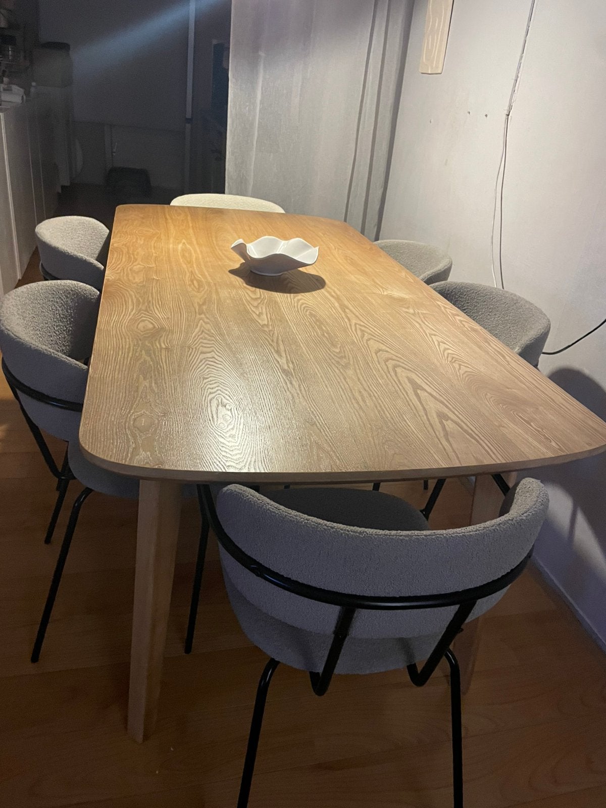 Eettafel Kwantum zgan, Ophalen, Zo goed als nieuw, Rechthoekig, Japandi