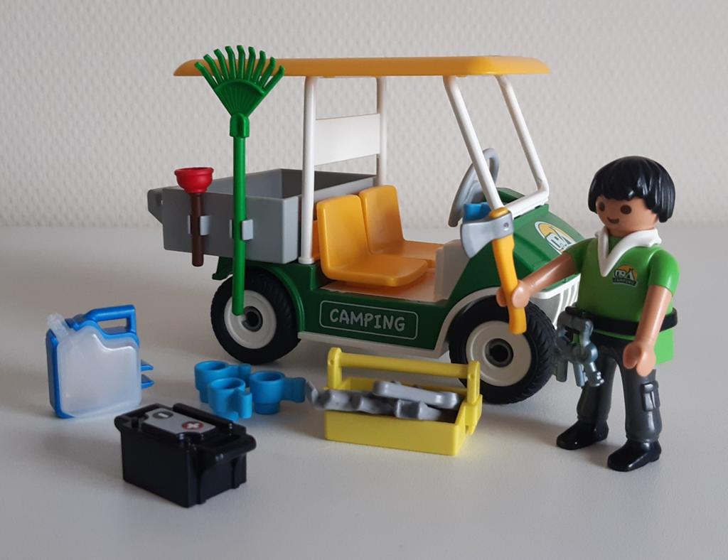 Playmobil 5437 Camping dienstvoertuig. (Set 130), Ophalen of Verzenden, Zo goed als nieuw, Complete set