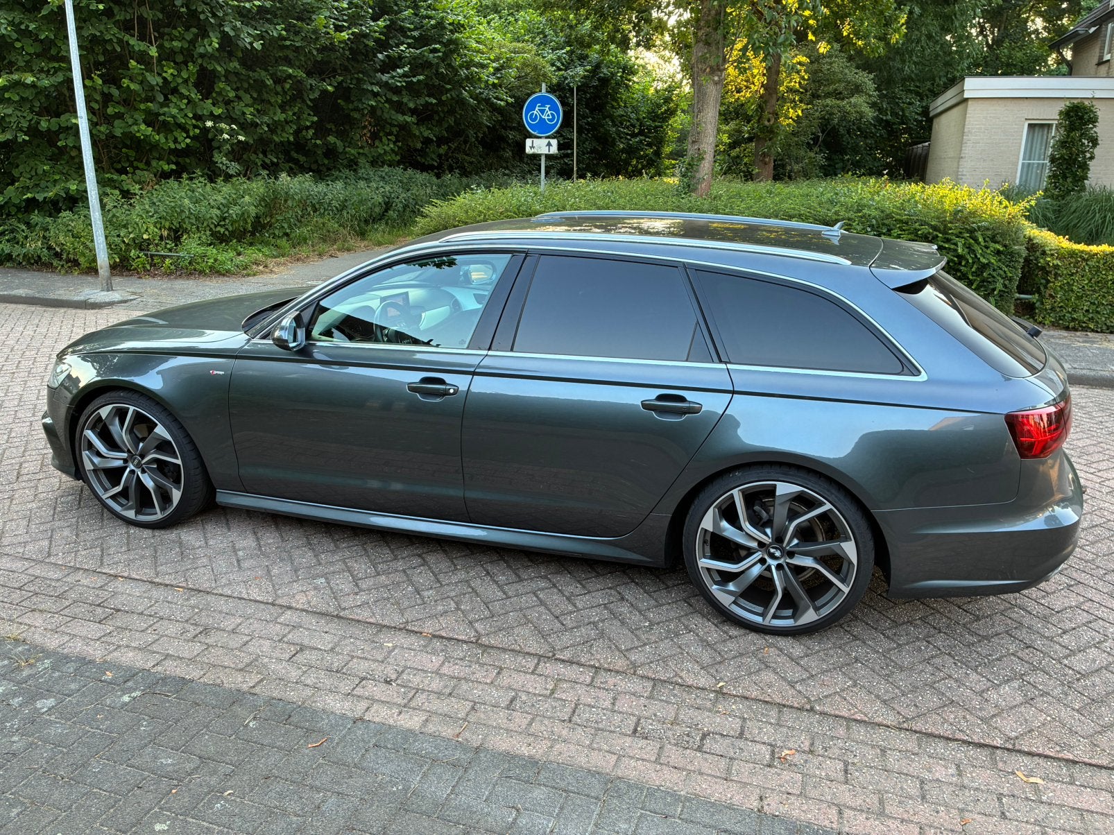 Audi A6 1.8 Tfsi Ultra 190pk S Tronic 2018 Grijs, Auto's, Audi, Particulier, A6, ABS, Adaptieve lichten, Adaptive Cruise Control