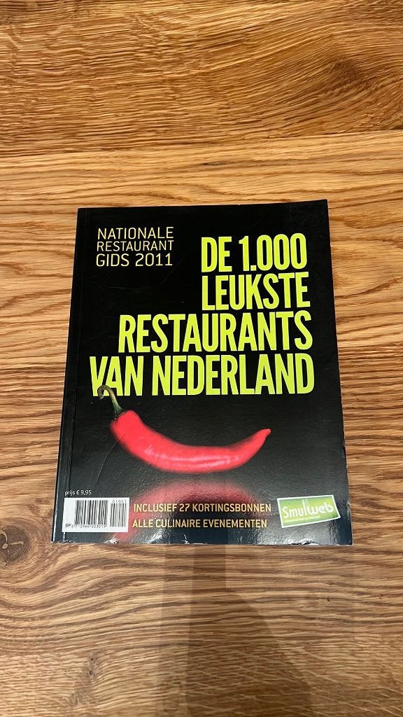 De leukste restaurants v Nederland National Restaurant Gids, Ophalen of Verzenden, Zo goed als nieuw