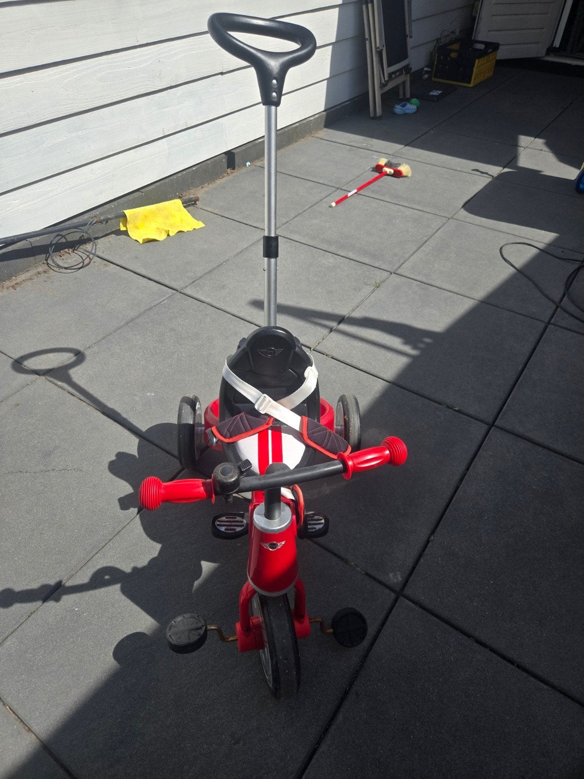 Mini Cooper driewieler met duwstang, Fietsen en Brommers, Ophalen, Gebruikt, Minder dan 16 inch, Mini Cooper
