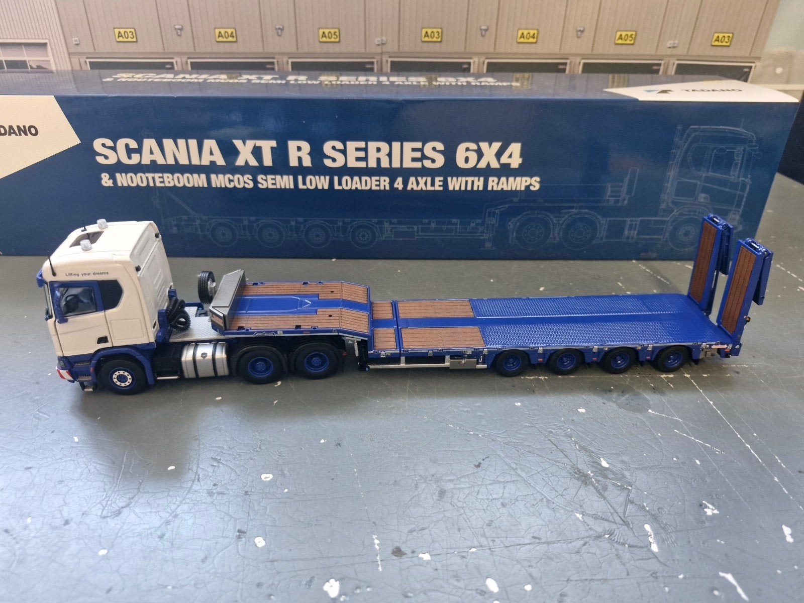 scania R 6x4 met semi dieplader uitschuifbaar  TADANO, Ophalen of Verzenden, Nieuw, Bus of Vrachtwagen, Overige merken