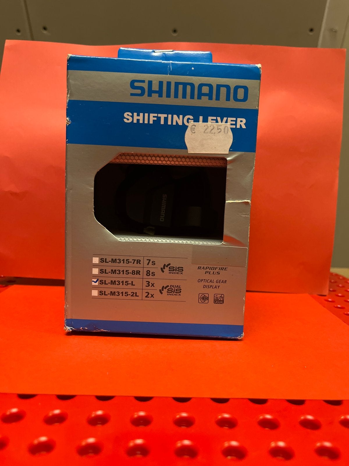 Shimano SL-M315-L Shifting Lever 3x SIS Rapidfire Plus, Ophalen of Verzenden, Derailleur of Ketting, Mountainbike, Nieuw