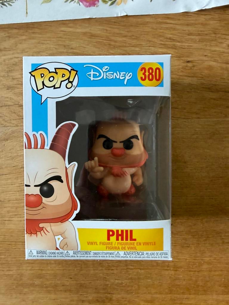 Funko Pop Disney Hercules Phil, Verzamelen, Disney, Ophalen of Verzenden, Overige figuren, Zo goed als nieuw, Beeldje of Figuurtje