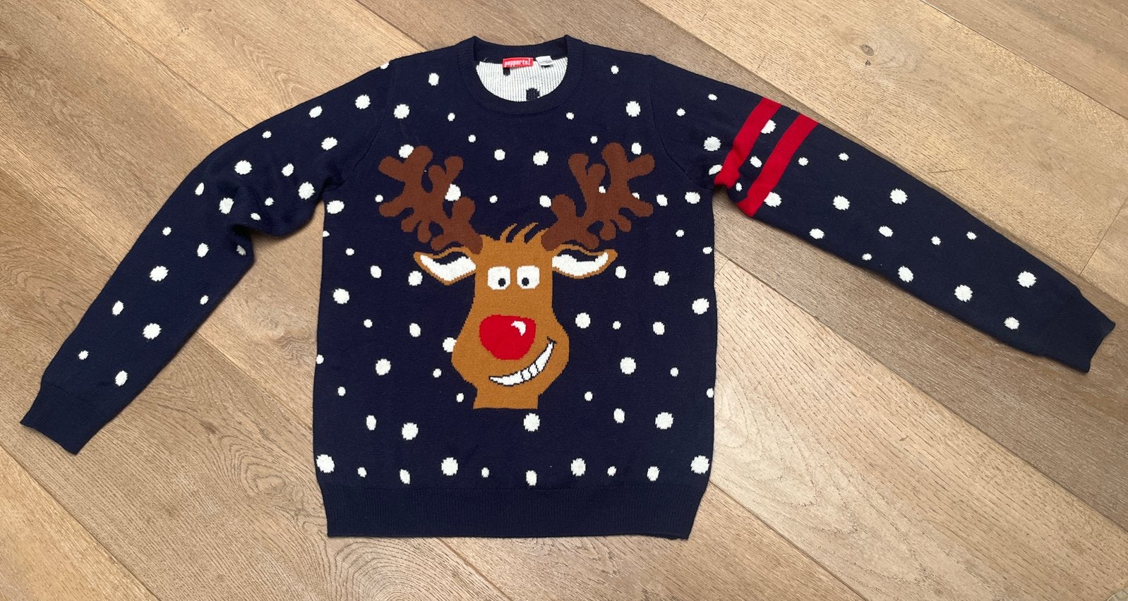 Leuke Kersttrui met Rendier - Pepperts! Maat 158/164, Ophalen of Verzenden, Nieuw, Jongen of Meisje