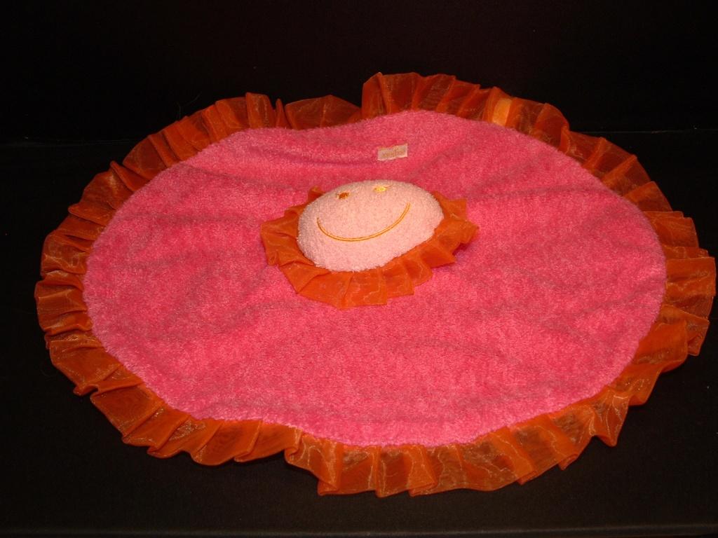 DIFRAX KNUFFELDOEKJE ROND ZACHTE BADSTOF ROZE MET, Kinderen en Baby's, Speelgoed | Knuffels en Pluche, Verzenden, Nieuw, Overige typen