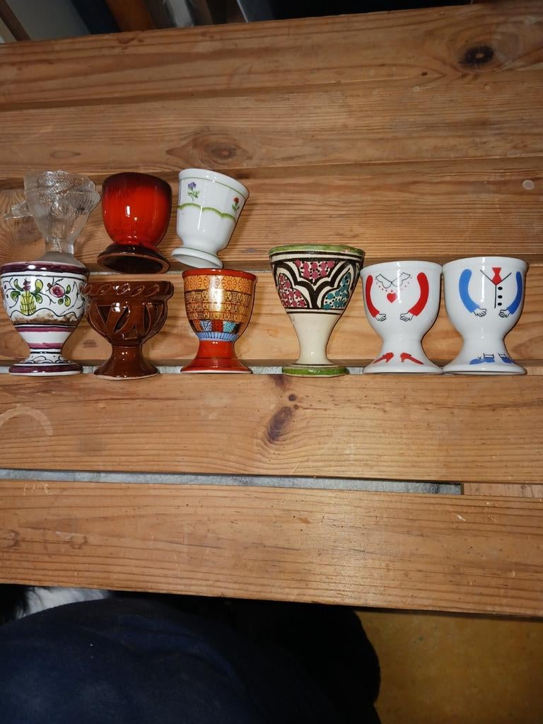 Verzameling eierdopjes, Huis en Inrichting, Keuken | Servies, Ophalen, Porselein, Overige stijlen, Overige typen