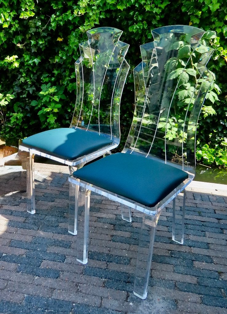 Muniz Design acryl handgemaakte design stoelen Miami USA, Ophalen, Overige materialen, Twee, Overige kleuren