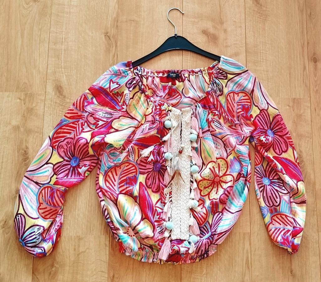 SUPER LEUKE kleurrijke Gypsy blouse!! (NIEUW!), Kleding | Dames, Ophalen of Verzenden, Nieuw, Maat 36 (S), Overige kleuren