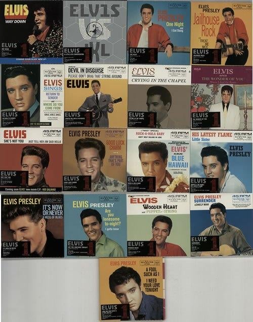 Elvis Presley rare limited 18 cd singles box numbered, Cd's en Dvd's, Ophalen of Verzenden, 2020 tot heden, Gebruikt, Boxset