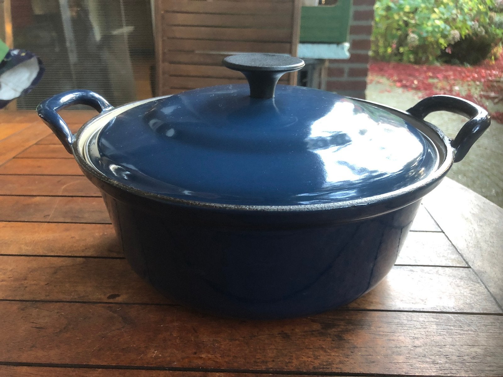 t.k.Gietijzeren braadpan faitout Frankrijk 24cm INDUCTIE, Ophalen, Gebruikt, Gietijzer