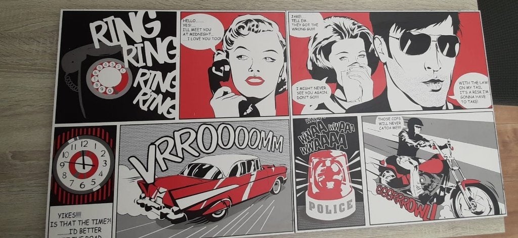 popart decoratie, Ophalen, Overige materialen, Print, Overig onderwerp