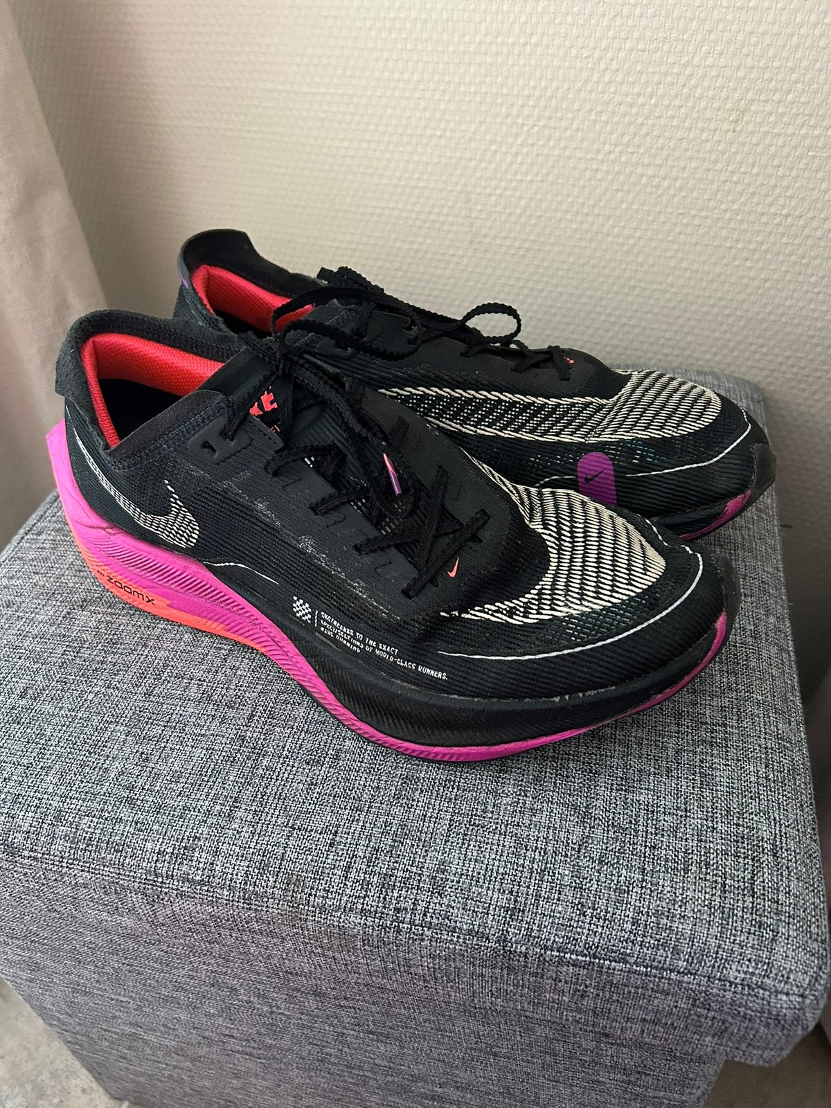Nike Zoomx VAPORFLY NEXT% 2 Raptors maat 44,5, Sport en Fitness, Gebruikt, Ophalen of Verzenden, Hardlopen, Hardloopschoenen
