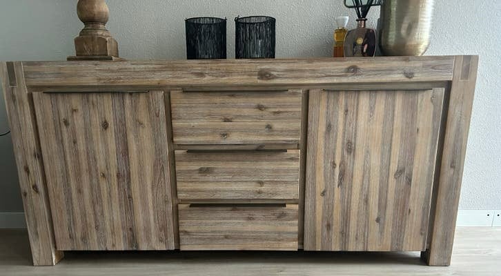 Dressoir Pronto, 150 tot 200 cm, Teakhout, Ophalen of Verzenden, Zo goed als nieuw