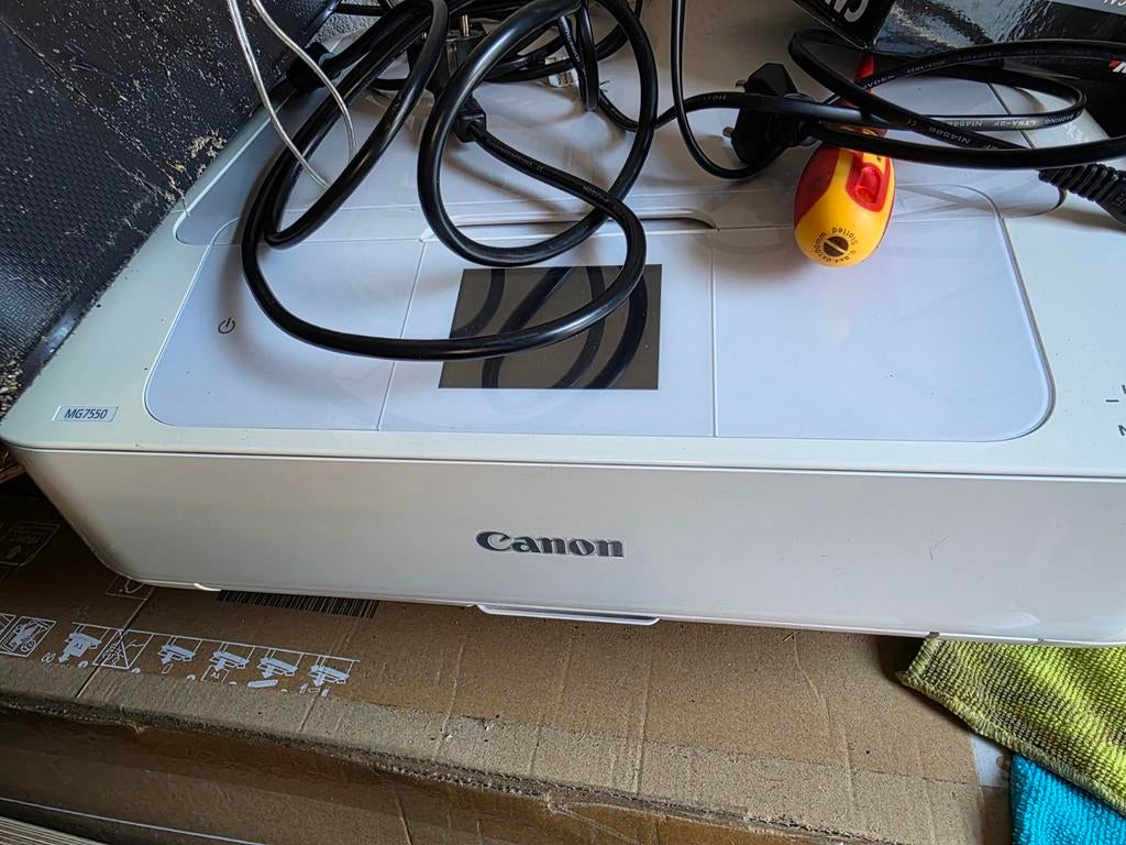 Defecte Canon MG7550 printer voor de handige klusser, Computers en Software, Printers, Niet werkend, All-in-one, Inkjetprinter