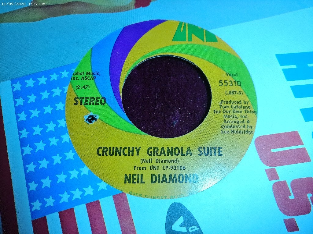 Neil Diamond - Crunchy Granola Suite / Stones, Gebruikt, Originele persing, 7 inch, Ophalen of Verzenden