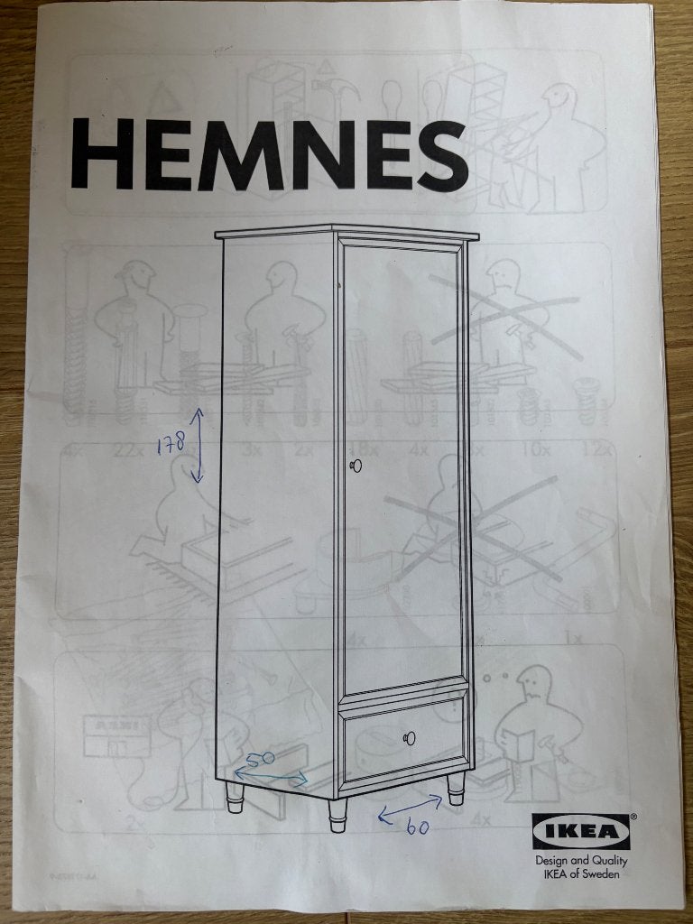 Foto 3 van IKEA HEMNES Kledingkast Wit