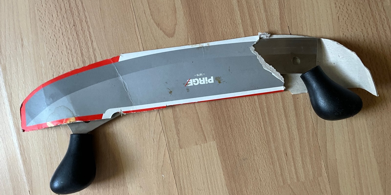 PIRGE pizza mes  Gebogen mes 35cm nieuw, Ophalen of Verzenden, Zwart, Metaal, Overige merken