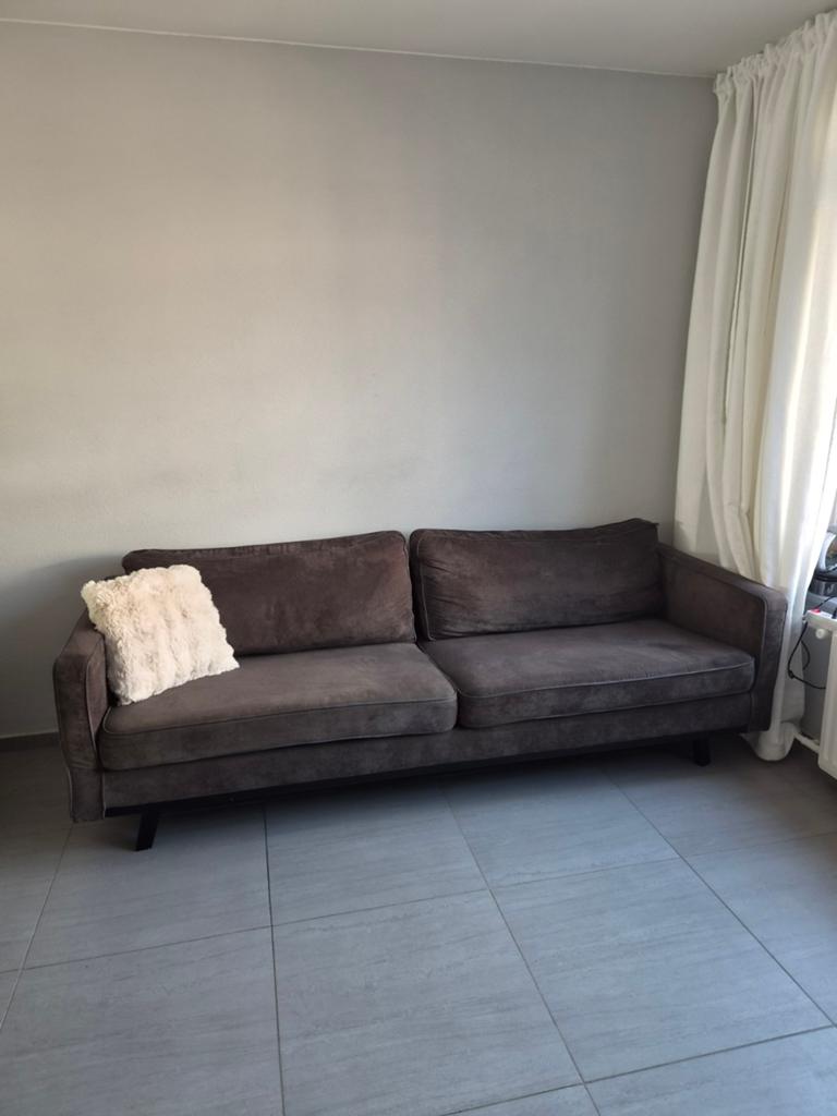 ❤️ Prachtige bank bruin lengte: 230 cm diepte 86 cm ❤️, Ophalen of Verzenden, Zo goed als nieuw, Modern, Stof