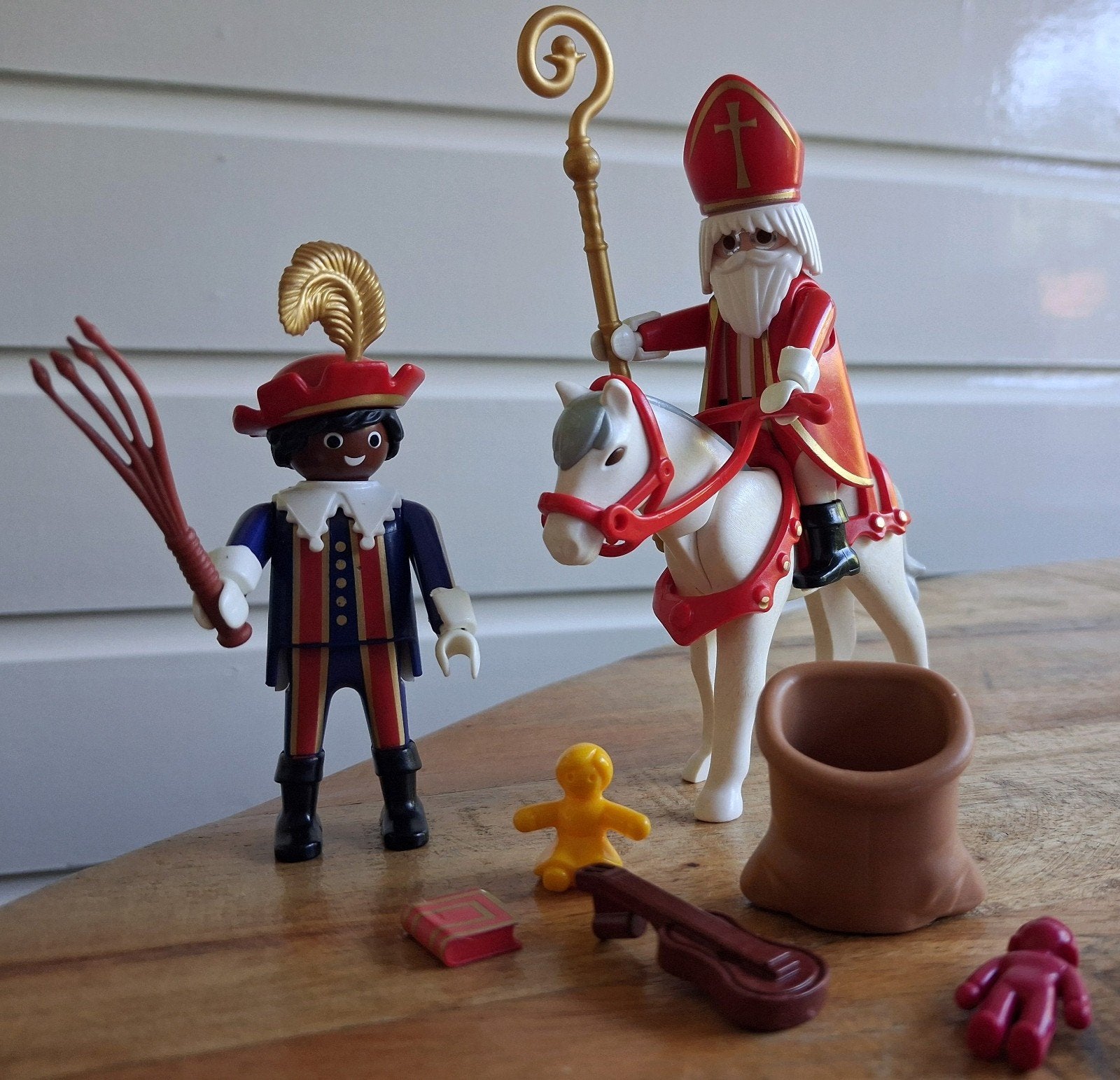 Playmobiel Sinterklaas met Ozosnel  , Piet en accessoires, Ophalen of Verzenden