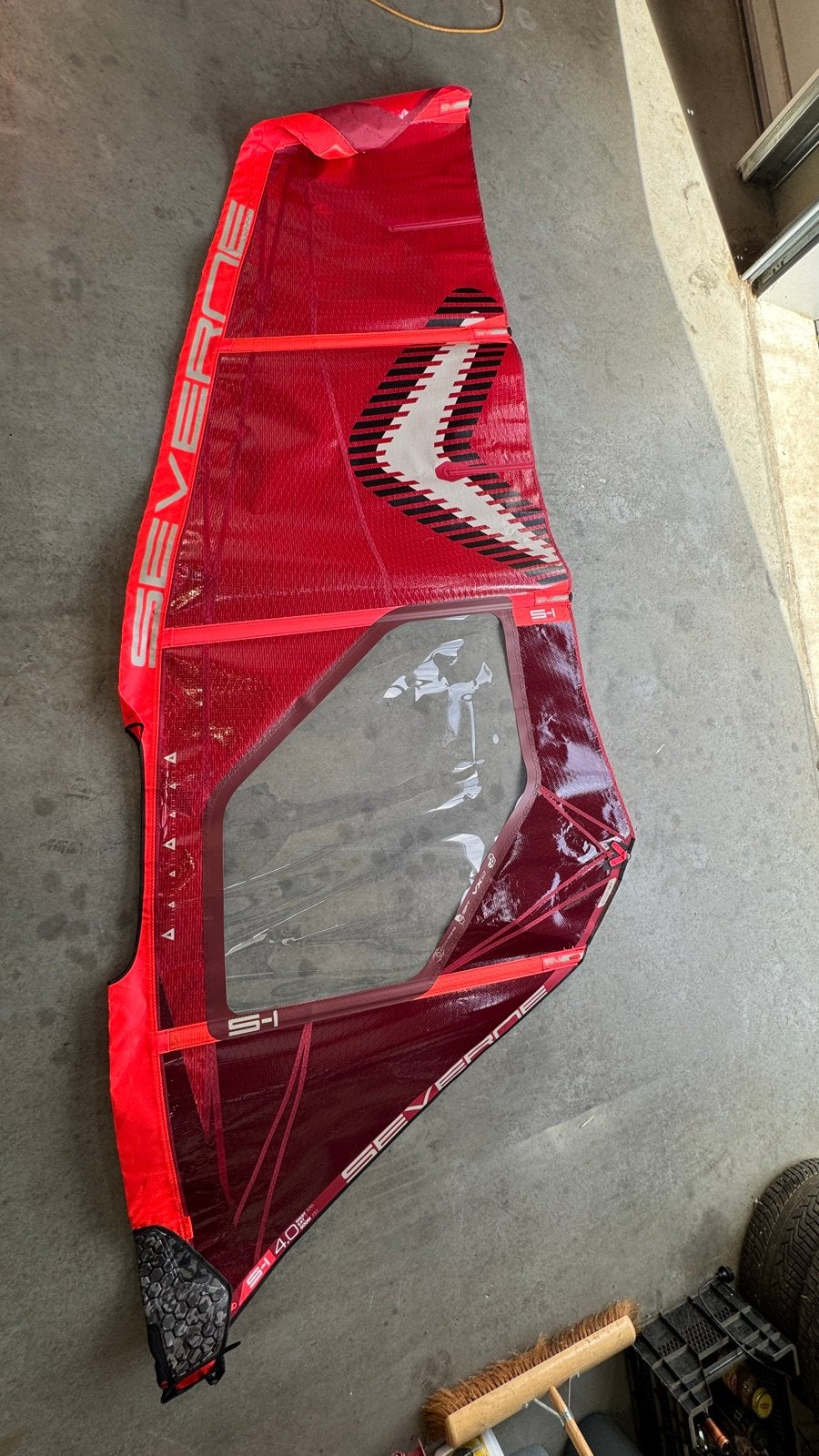 Severne S-1 4.0 windsurfzeil - Nieuwstaat!, Watersport en Boten, Ophalen, 3.5 tot 5 m², Nieuw, Severne