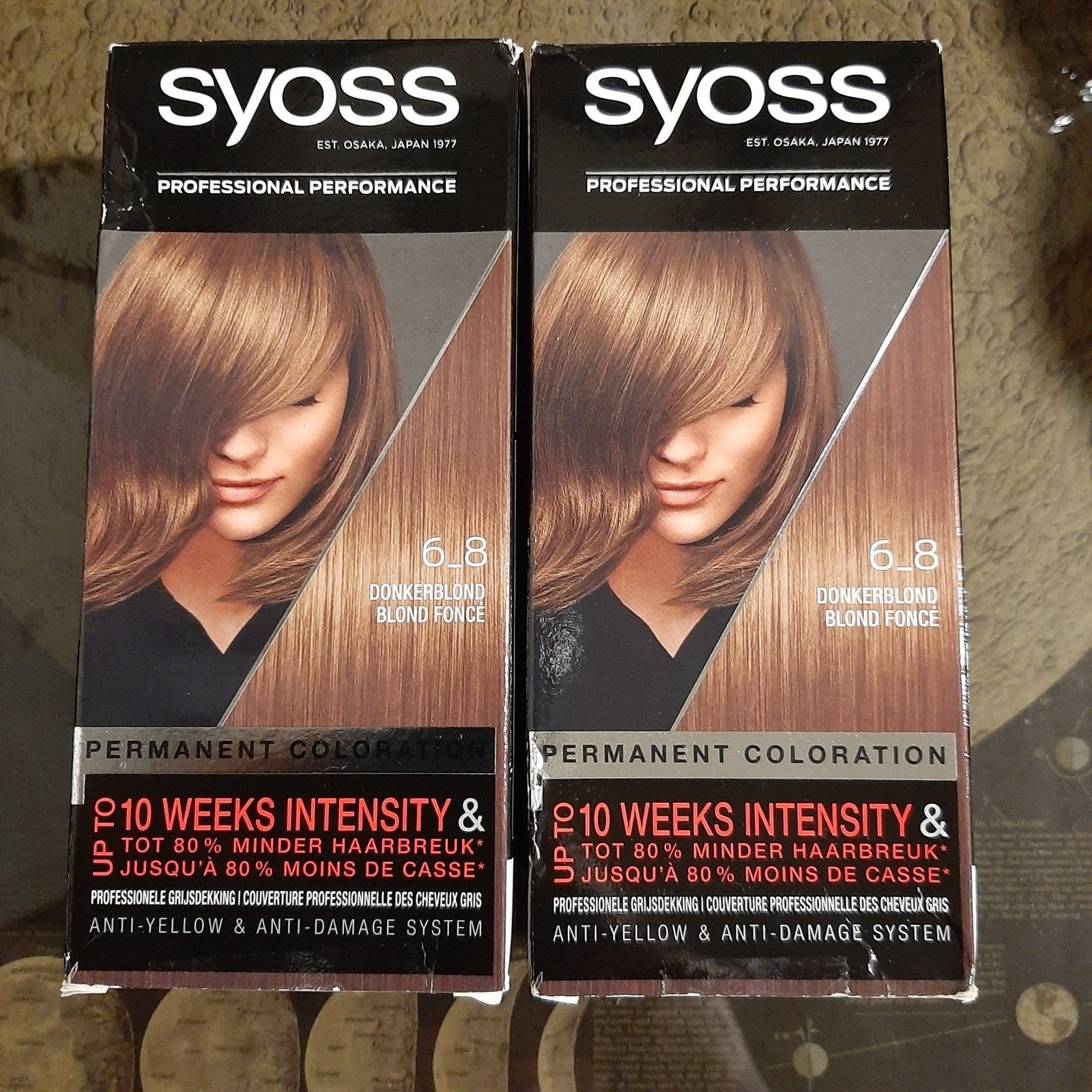 Syoss Haarkleur 6_8 Donkerblond 2 Stuks, Verzenden, Nieuw