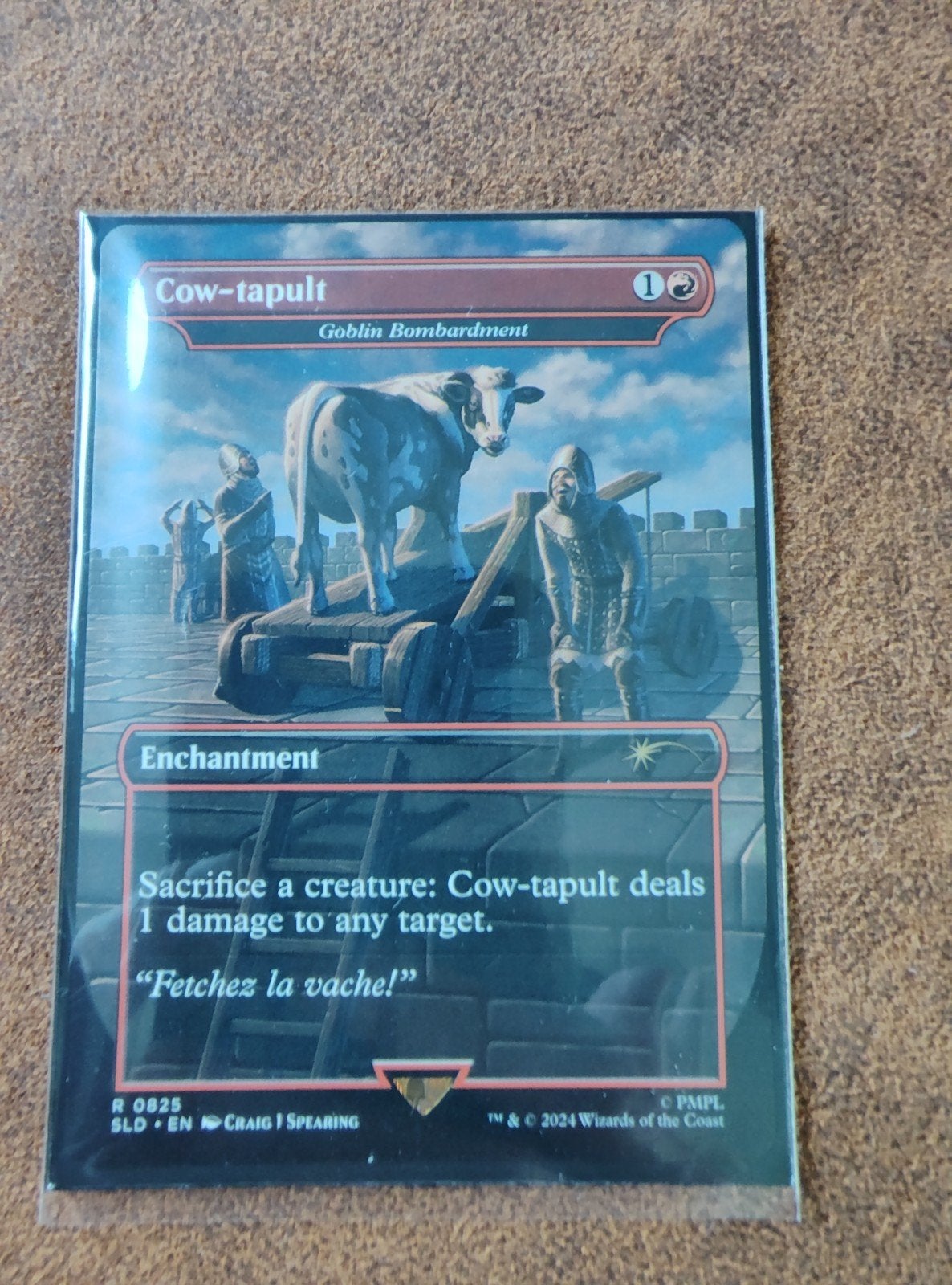 Goblin Bombardement Monthy Python Secret Lair nieuwstaat, Ophalen of Verzenden, Nieuw, Losse kaart
