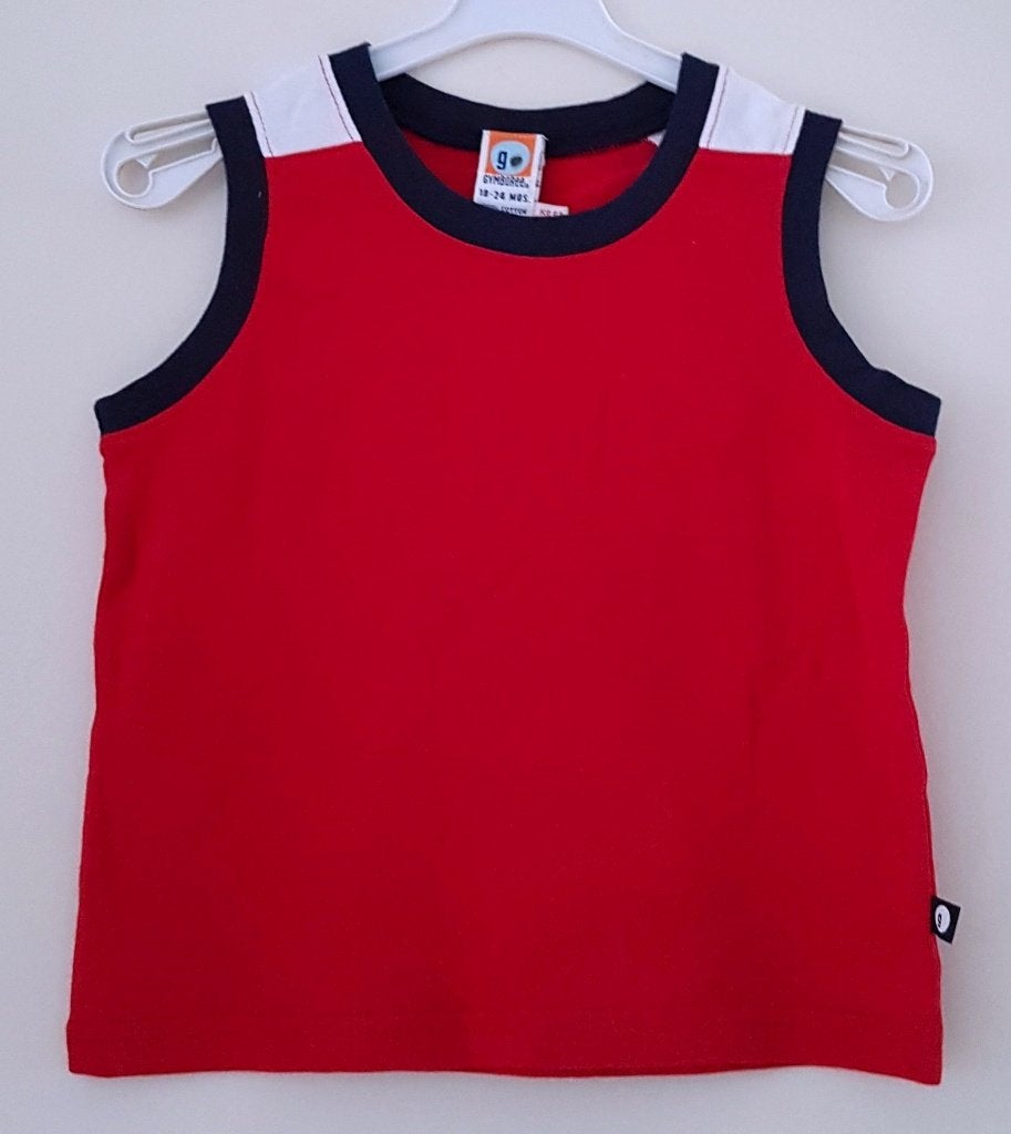 Rood Gymboree singlet maat 86 *NIEUW* (0728) a, Kinderen en Baby's, Babykleding | Maat 86, Gymboree, Nieuw, Ophalen of Verzenden