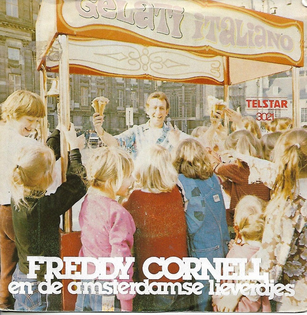 Freddy Cornell, Sandra en de Amsterdamse Lieverdjes -Gelati, Cd's en Dvd's, Ophalen of Verzenden, Zo goed als nieuw, 7 inch, Pop