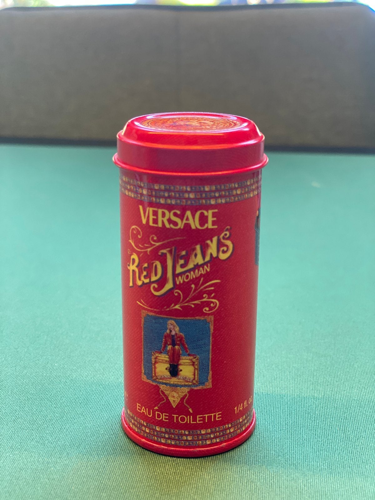 Versace Red Jeans Woman Eau de Toilette – Vintage miniatuur, Ophalen of Verzenden, Zo goed als nieuw
