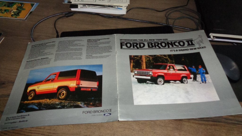 USA Folder FORD BRONCO II    1983, Verzenden, Gelezen, Ford