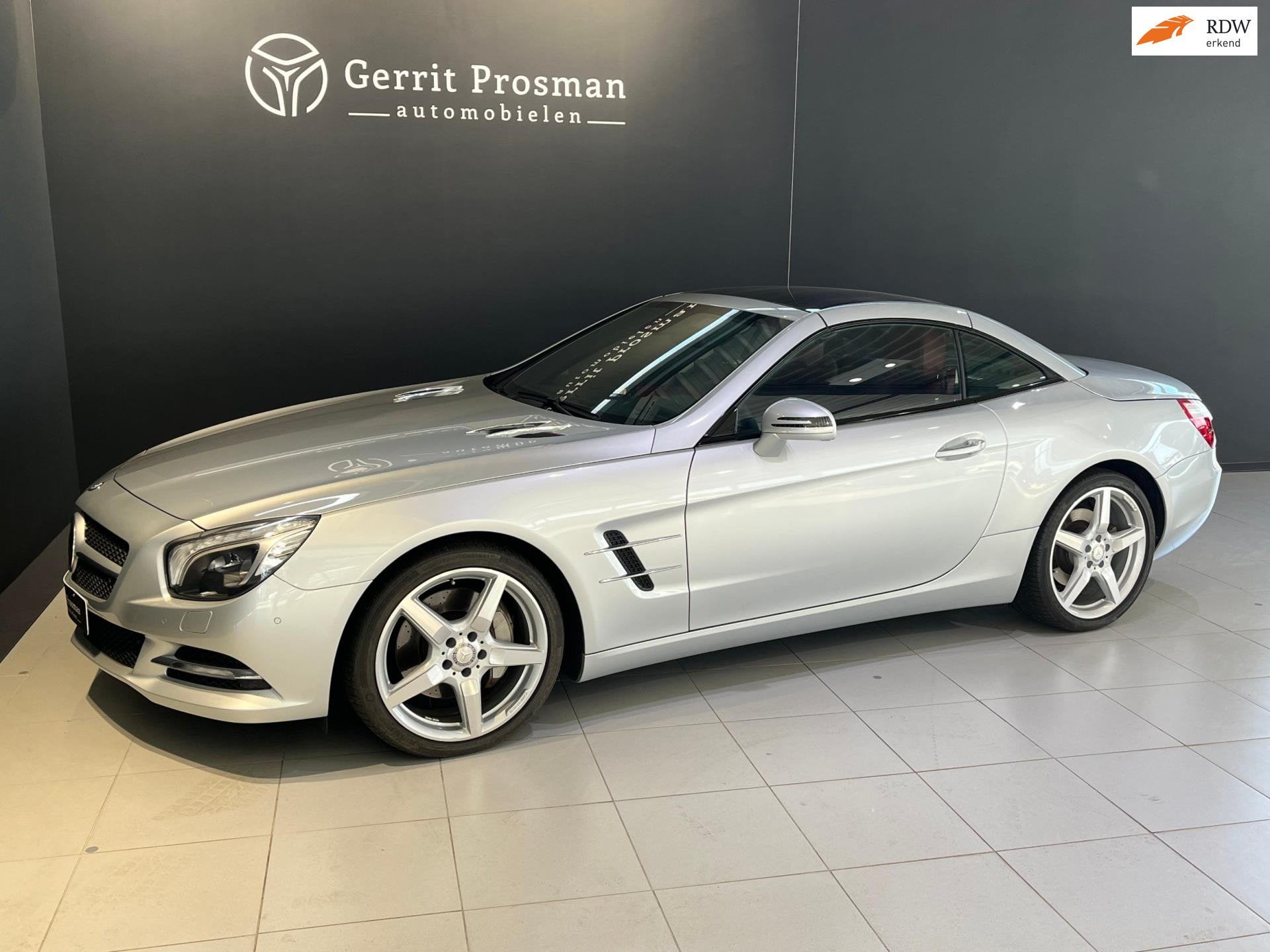 Mercedes-Benz SL-klasse 500 V8 | 14.191 km | Rood Leder | AB, Auto's, Gebruikt, 8 cilinders, Cabriolet, Automatische klimaatregeling
