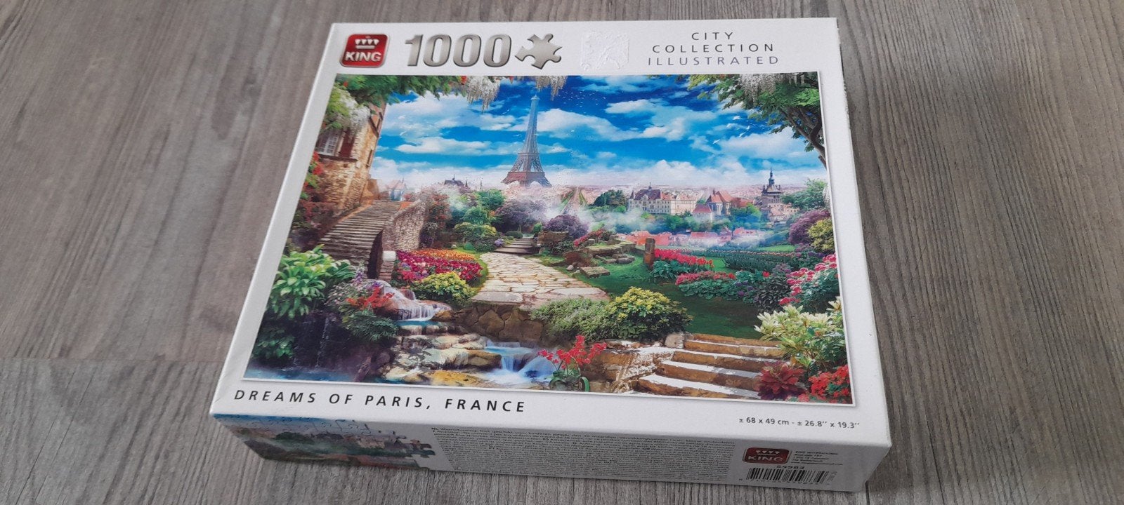 Puzzel van King , the dream of Paris, France, 1000 stukjes!, Ophalen of Verzenden, 500 t/m 1500 stukjes, Zo goed als nieuw
