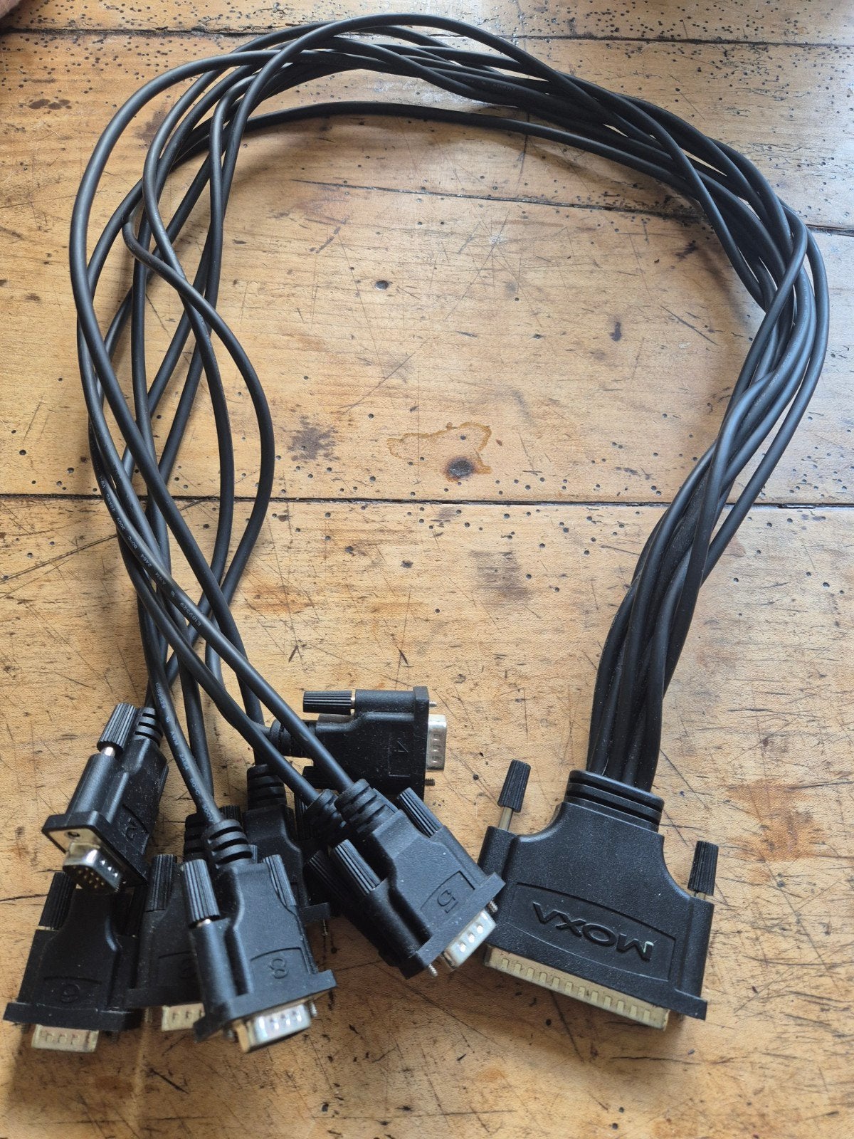 Moxa seriële kabel - DB25 naar 8x DB9, Ophalen of Verzenden