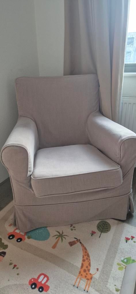 Ikea EKTORP fauteuil met 2 extra hoezen, Gebruikt, 75 tot 100 cm, Ophalen of Verzenden, 75 tot 100 cm