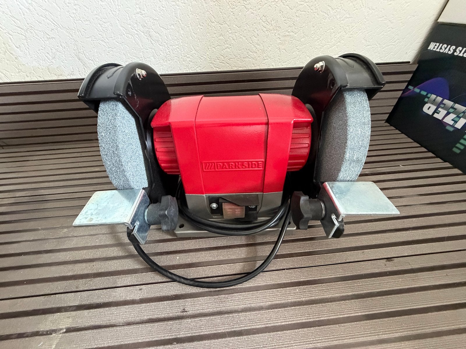 Parkside Werkbankslijpmachine - Zo goed als nieuw, Doe-het-zelf en Verbouw, Ophalen of Verzenden, Nieuw, Minder dan 700 watt, Werkbankslijpmachine