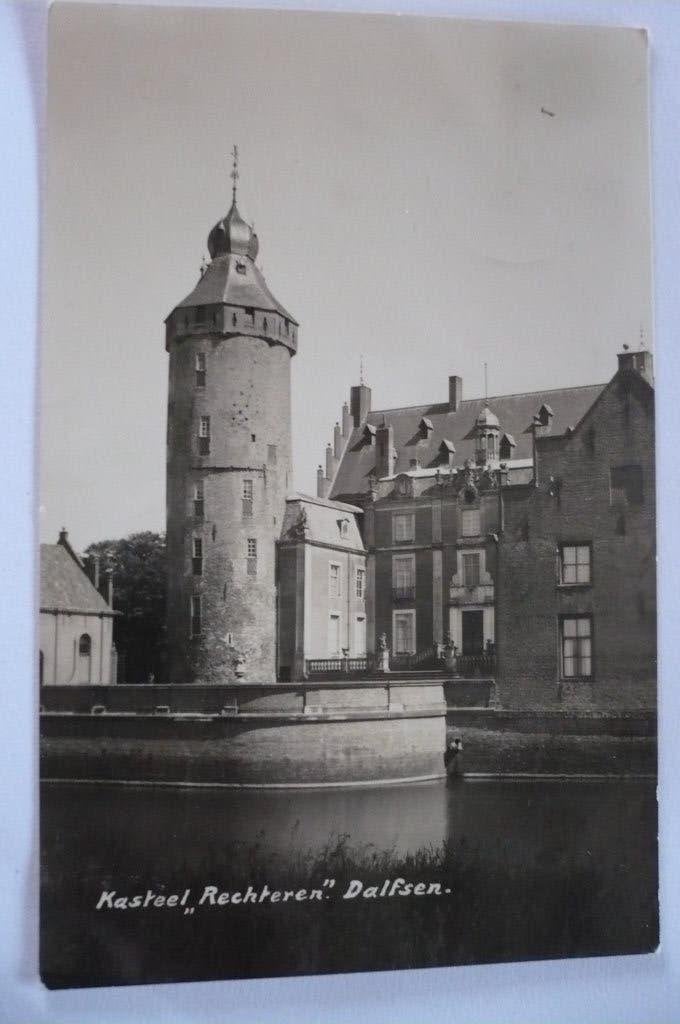 fotokaart dalfsen kasteel rechteren gelopen 1934, Verzenden, 1920 tot 1940, Gelopen, Overijssel