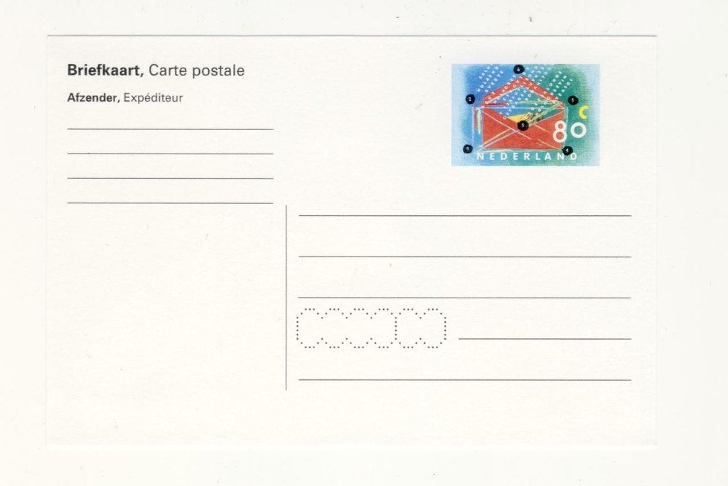 Briefkaart 80 cent, Ophalen, Briefkaart