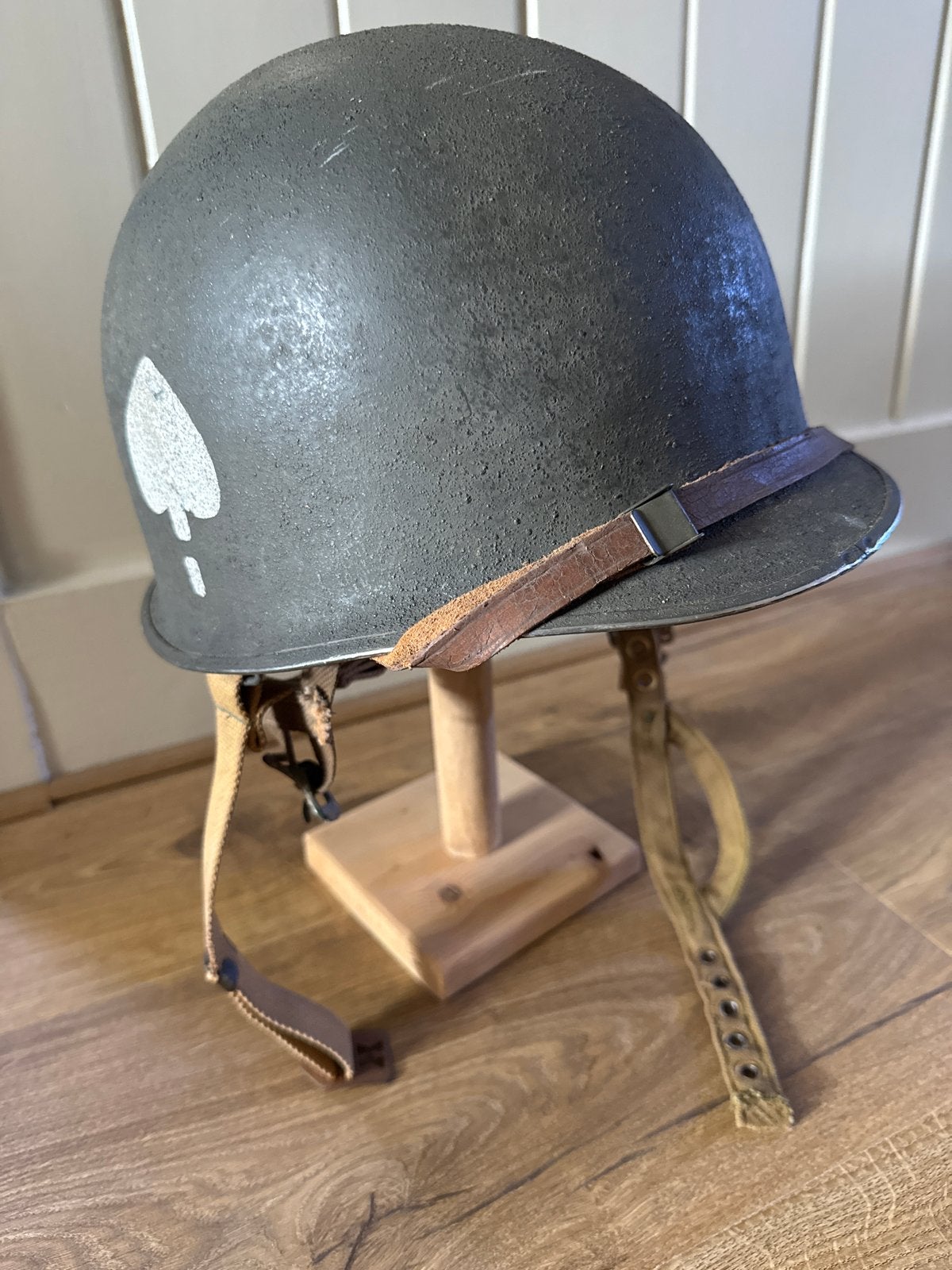 Amerikaanse M1C airbornehelm (repro), Ophalen of Verzenden, Overige soorten, Amerika, Helm of Baret